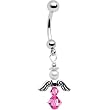 Handmade October Birthstone Angel Belly Ring MADE WITH SWAROVSKI ELEMENTS