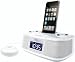 ILUV IMM153WHT IPOD DUAL ALARM CLOCK WITH BED SHAKER (WHITE)