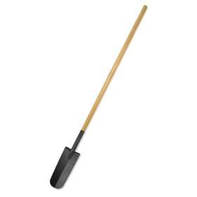 Bully Tools 72530 Commercial Grade F-Model Long Handle Drain Spade