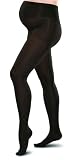One Pair Preggers Maternity Footed Tights (Black/Large) - gradient Compression Hosiery to Improve Circulation and Prevent Swelling