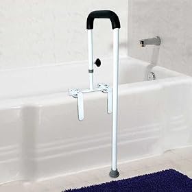 Floor-to-Tub Bath Safety Rail