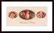 Art Poster Wood Framed Print - Christmas Wishes - Artist: unknown- Poster Size: 12 X 25