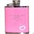 LADIES 2.5oz PINK HIP FLASK