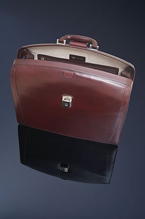 Bosca Old Leather Partners Brief - Cognac