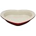 Le Creuset Cerise Stoneware Heart Baking Dish, 26 cm