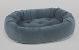Bowser Donut Bed- Ocean Blue Microvelvet- Large
