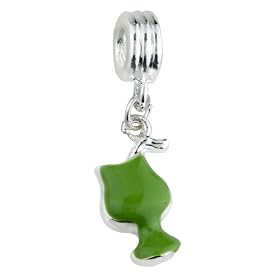 Yellow Animal Lampwork Murano Glass European Charm Bead - Pandora & Bracelet Compatible