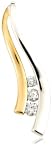 14k Two-Tone Diamond Pendant (1/4 cttw, I-J Color, I2-I3 Clarity)