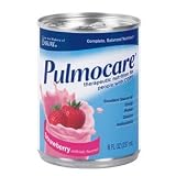 Pulmocare Liquid Nutrition for Pulmonary Patients, Strawberry, Case of 24 Cans- each 8 Fluid Ounces (237 ml)