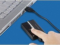 BIOMETRISCHER Fingerabdruck SCANNER / Reader + 3x USB 2.0