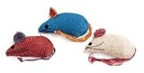 Ethical Cat Burlap Mice 3 Pack - 2090