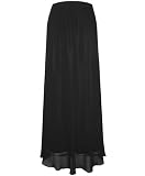 Plus Size Long Chiffon Skirt