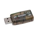 Portable USB 2.0 to PC Laptop 5.1 Channel Sound Microphone Audio Card Adaptor