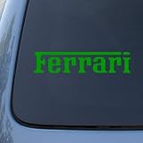 FERRARI - Vinyl Car Decal Sticker #A1600 | Vinyl Color: Green 