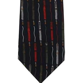 Fountain Pens ties in silk blue by Vicky Davis