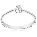 Miore 18 Karat (750) Weigold 52 (16.6) Damenring, mit 1 (0,07 cts) Diamant M0599W