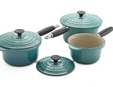 Le Creuset Teal 3 Piece Saucepan Set (2908.17)