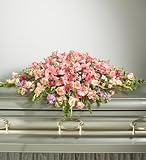 Flowers - All-Pink Casket Cover Spray
