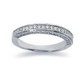 0.56 Diamond Wedding Band in Platinum