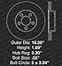 Max KT002281 [ELITE SERIES] Front Performance Slotted & Cross Drilled Rotors and Ceramic Pads Combo Brake Kit (F: 260mm)