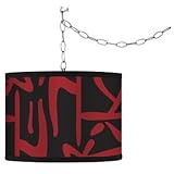 IMAGE OF Swag Style Asian Flair Shade Plug-In Chandelier