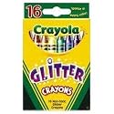 BINNEY & SMITH / CRAYOLA Glitter Crayons, Wax, 16 Colors per Box