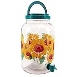 Ball Sunflowers Jar with Spigot