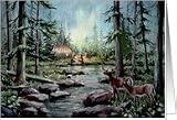 2 DEER & TIPI by SHARON SHARPE Card