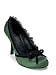 Green Satin Pleated Pump - 8