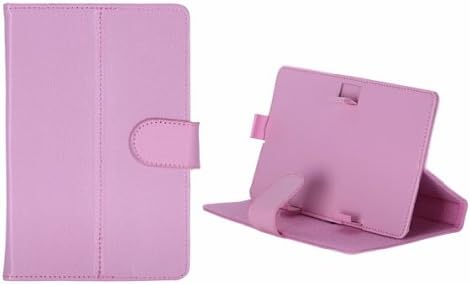 Generic Android Tablet Pc Pu Leather Cover Folio Stand 7 Inch Folding Flip Case Pink