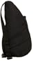 AmeriBag Small Classic Microfiber Healthy Back Bag,Black,one size