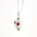 Murano Glass Pendant Jewelry - Ester Red/White Style 1