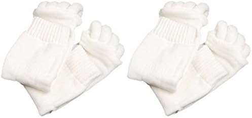 For Women's 5-10.5 USA Shoe Sizes, Pack of 2 Pairs Which Is 4 Socks to Gently Realign Uncomfortable Crowded Toes