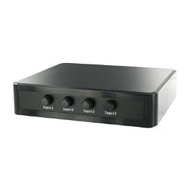 Vivo Branded UK's Lowest Priced 4 Port HDMI Switch Box Splitter suitable for Playstation 3 (PS3) / Xbox 360 / HD DVD Player / SKY HD Box / Virgin Media TV / Nintendo Wii Games Console / Blu-Ray