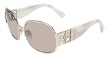 Fendi Sunglasses AUTHENTIC Unisex Gold With Beige Horn Temple Brown Gradient Lens FS 5005 718