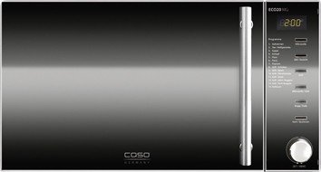 Caso ECO 20 MG Mikrowelle / 800 Watt / Grill 1000 Watt / 20 Liter / Glasdrehteller / Digitalanzeige / edelstahl Caso ECO 20 MG Mikrowelle / 800 Watt / Grill 1000 Watt / 20 Liter / Glasdrehteller / Digitalanzeige / edelstahl