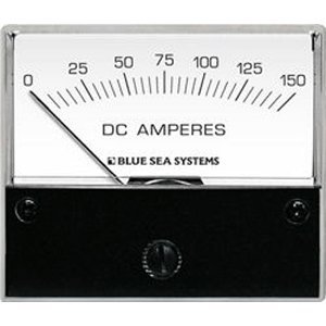 Blue Sea Systems 8018 DC Analog Ammeter (2 3/4-Inch Face, 0-150 Amperes DC)