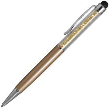 MeeCase Crystal Stylus Retractable Ballpoint Pen (Gold)