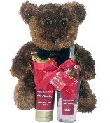 Healing Waters - Wild Strawberry Spa Gift Set with Teddy Bear