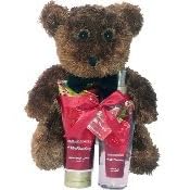Healing Waters - Wild Strawberry Spa Gift Set with Teddy Bear