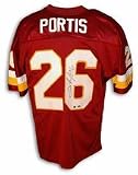 Clinton Portis Autographed Washington Redskins Red Throwback Jersey