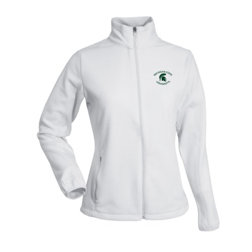NCAA Women's Michigan State Spartans Sleet Polar Fleece, White, X-Large