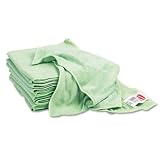 Reusable Cleaning Cloths, Microfiber, 16 x 16, Green, 12/Carton