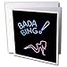 Signs - Bada Bing Lady - Greeting Cards-12 Greeting Cards with envelopes