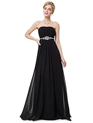 A-line Strapless Natural   Waistline Beaded Ruched Lace Chiffon Floor Length Bridesmaid Dress 