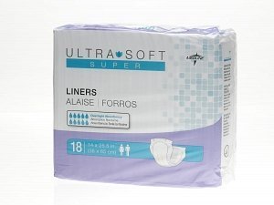 Medline Ultra-Soft Plus Incontinence Liners Purple 14X25.5 1 CS