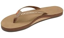 Womens Rainbow Sandals Single Layer Narrow Strap Color Crystal