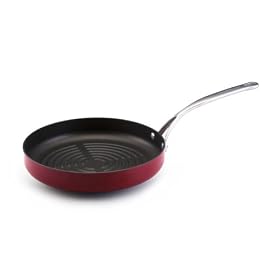 KitchenAid Gourmet Reserved Hard Base 11-Inch Deep Round Grill Pan, Red by KitchenAid