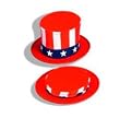 Uncle Sam Collapsible Top Hat - The Perfect Accessory for Any Magician.