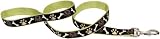 Pet Attire Ribbon Leash, 6-Foot, Brown Paws and Bones
